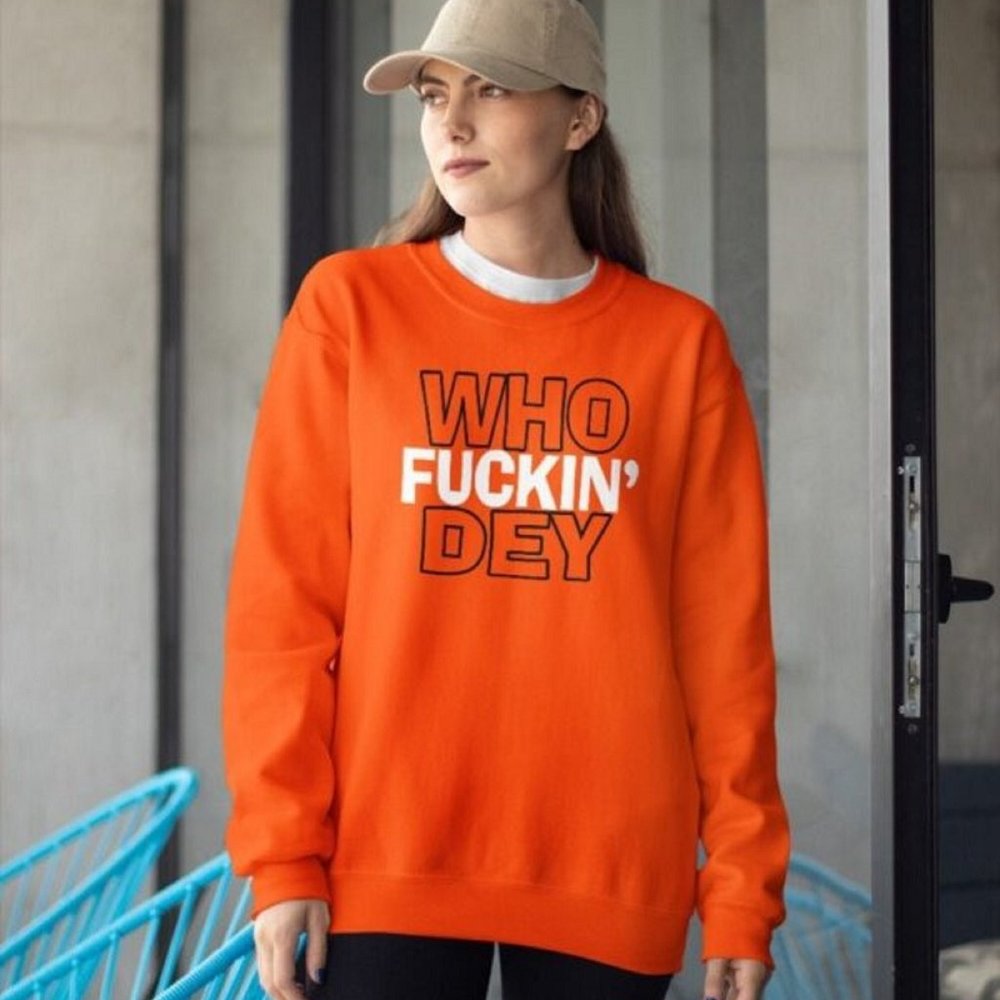 Cincinnati Bengals Who Fukin Dey Shirt Bengals Fan Shirt Sweatshirt